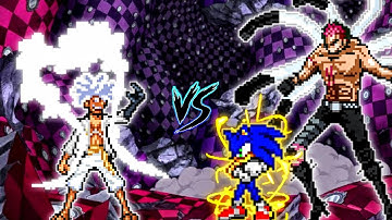 TC Luffy OP Buff (all form) VS Katakuri V4 OP & Sonic Chaos OP (all form) in Jump Force Mugen🔥