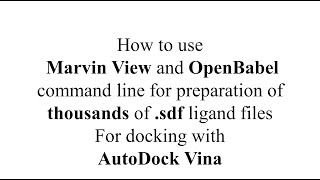 Download Lagu How to prepare ligand libraries for docking with Vina MP3