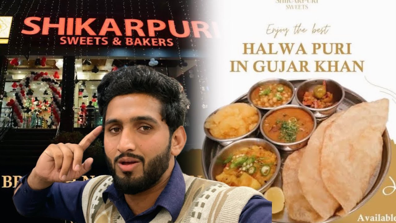 HALWA PURI BREAKFAST IN GUJAR KHAN ShikarPuri pr Kiya Subha Subha