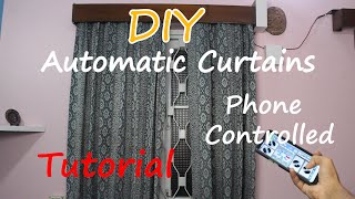 DIY Automated Curtains Tutorial | Phone Controlled | Complete Build