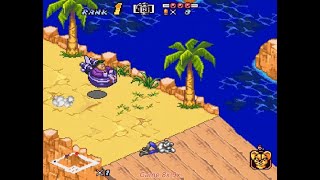 Biker Mice from Mars (SNES) - Battle Race (Hard) - LIMBURGER
