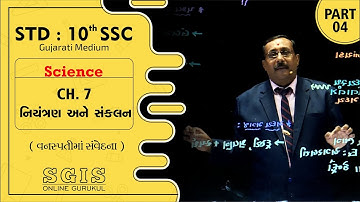 SGIS | STD 10 Science | Ch.7 નિયંત્રણ અને સંકલન ( વનસ્પતિમાં સંવેદના ) Part : 4 | Raiyani Sir | G585