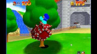 Super Mario 64 Code Wing Cap Boxes from trees