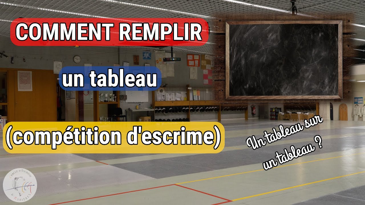 Les compétitions : créer un tableau - YouTube