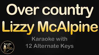 Lizzy McAlpine - Over country Karaoke Instrumental Lower Higher Male & Original Key