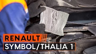 Wie RENAULT THALIA I (LB0/1/2_) Kabinenluftfilter tauschen - Video-Anweisung