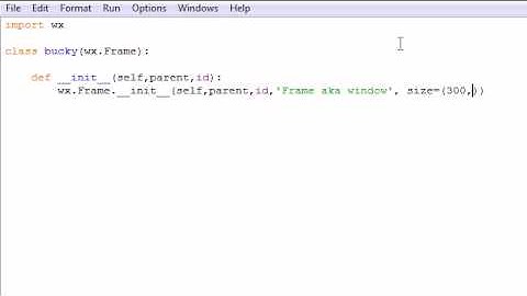wxPython Programming Tutorial - 1 - Creating a Basic Frame