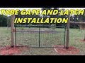 Tube gate and latch installation - Garden and Orchard gate installation