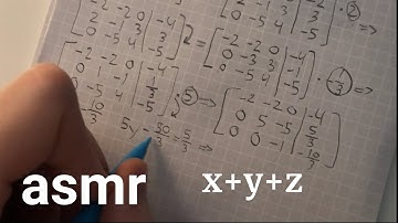 explaining gaussian elimination - math asmr