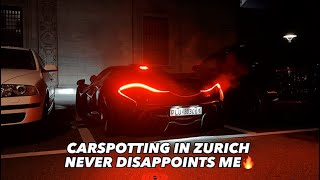 McLaren P1 at midnight - Supercars in Zurich!