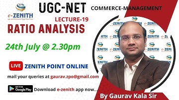 RATIO ANALYSIS (LECTURE-19) | RATIO ANALYSIS | UGC-NET-JRF-COMMERCE, MANAGEMENT | LECTURESHIP EXAMS