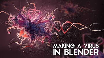How to Model Unusual Shapes In Blender | Virus Concept Art