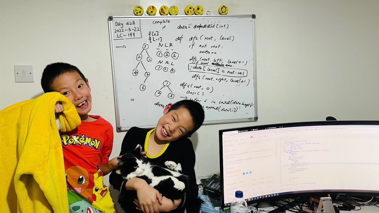 Day 428 - Teaching Kids Programming - Left/Right Side View of a Binary Tree using DFS/BFS Algorithm