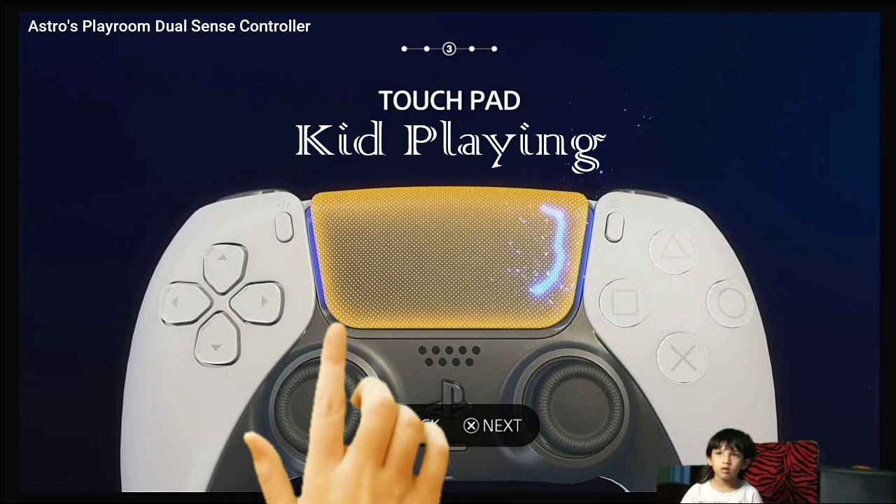 Enjoy Playing With Touch Pad Dual Sense Controller (PS5) By Kid - YouTube