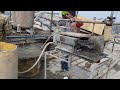 grouting work in segment after stressing
