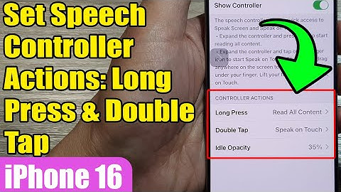 🎙️How to Set Speech Controller Actions: Long Press & Double Tap on iPhone 16/16 Pro Max (iOS 18)