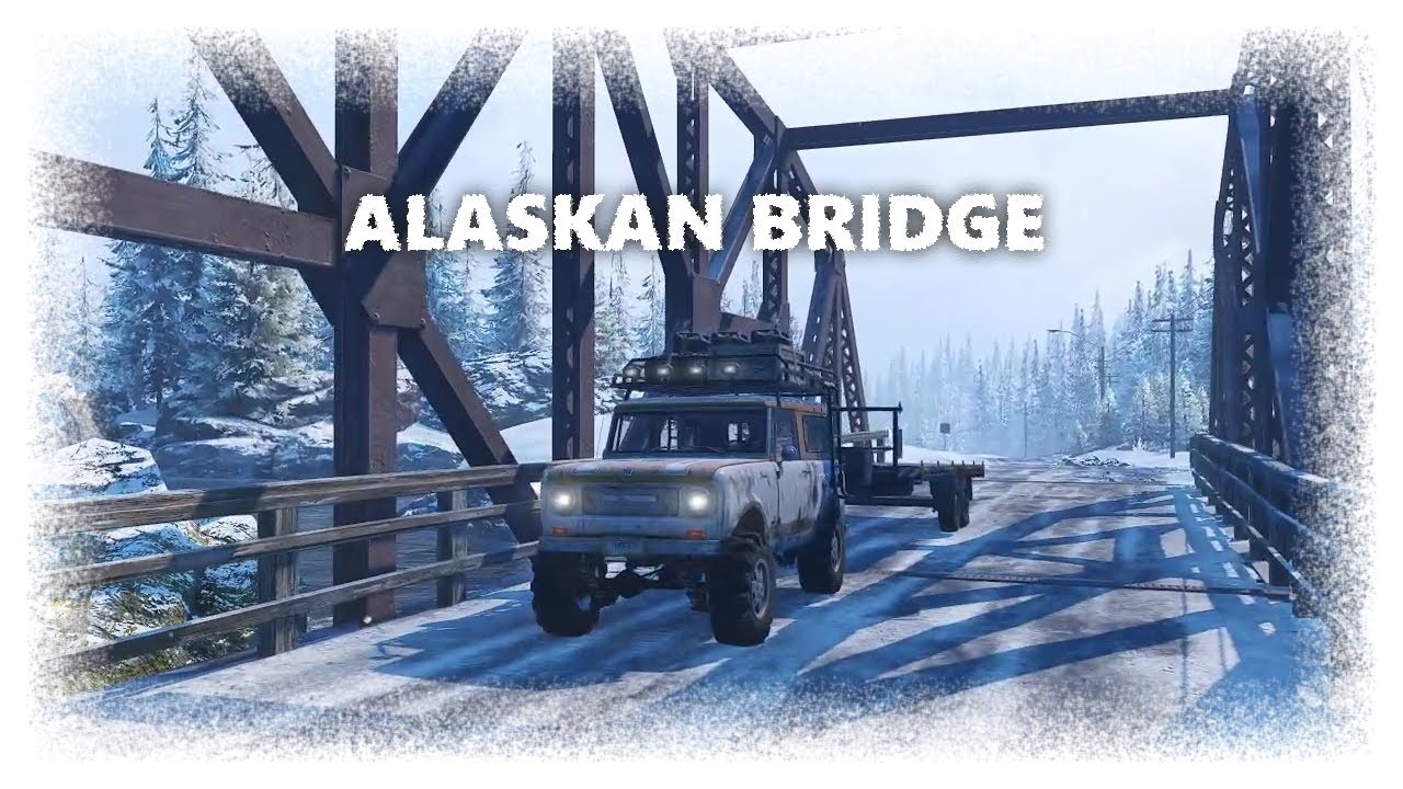 Building a Metal Bridge SnowRunner Alaska North Port Gameplay YouTube