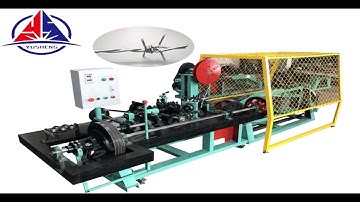 High speed CS -A Normal double strands wire twisted barbed wire making machine#machine à fil barbelé
