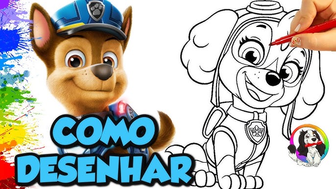 Desenhos de Zuma de Patrulha Canina para Colorir e Imprimir - ColorirOnline .Com