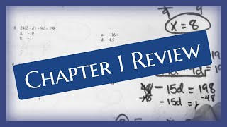 Principles of Algebra - Chapter 1 Review | Math Help