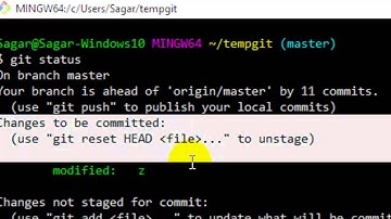 How to view files in staging area in git