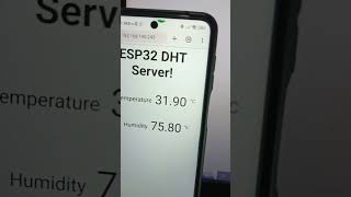 Temperature and humidity monitor using esp32 #iot #electronic #esp32 #dht11