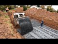 Geothermal dig pipe fusion and backfill