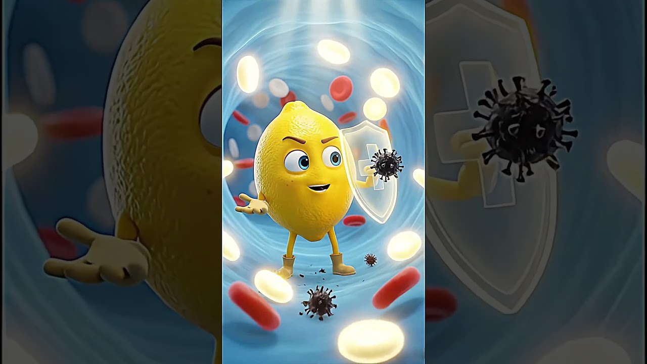 Lemon Ka Immunity Power 🍋 | 3D Medical Animation | Immune System Explained in Hindi