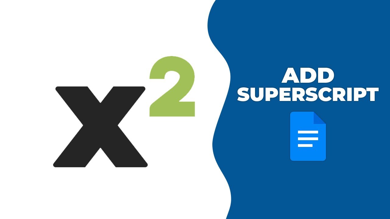 How to add superscript in google docs