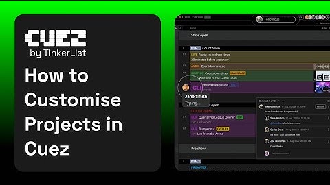 How to Customise Projects in Cuez