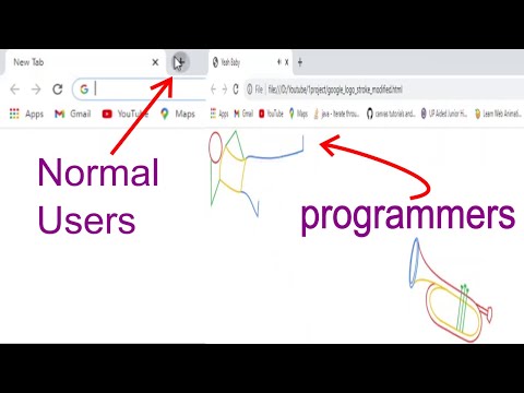 How normal people open chrome tab VS How programmers open chrome tab