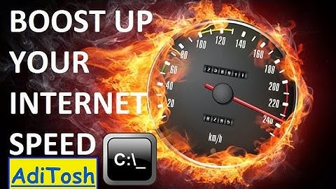How To Increase Internet Speed (x2) Using CMD?