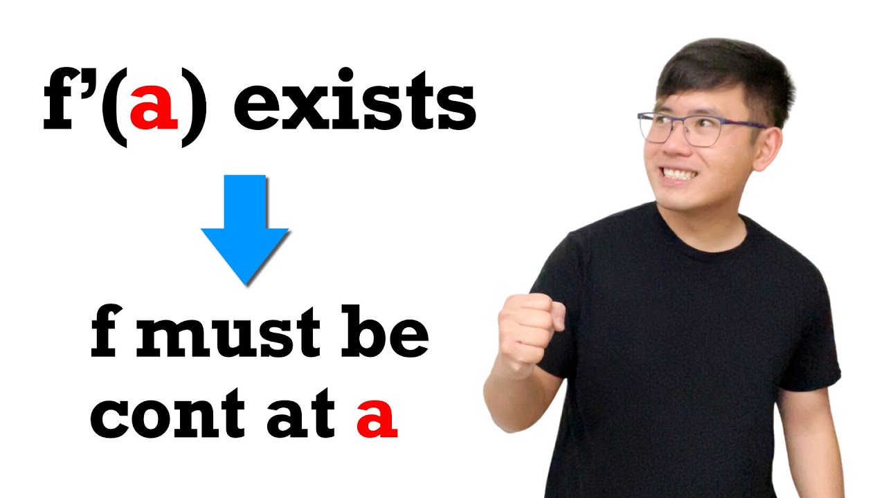 Proving differentiability implies continuity - YouTube