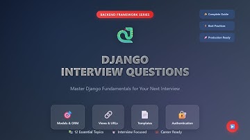 Django Interview Questions - Complete Python Web Framework Guide for Beginners