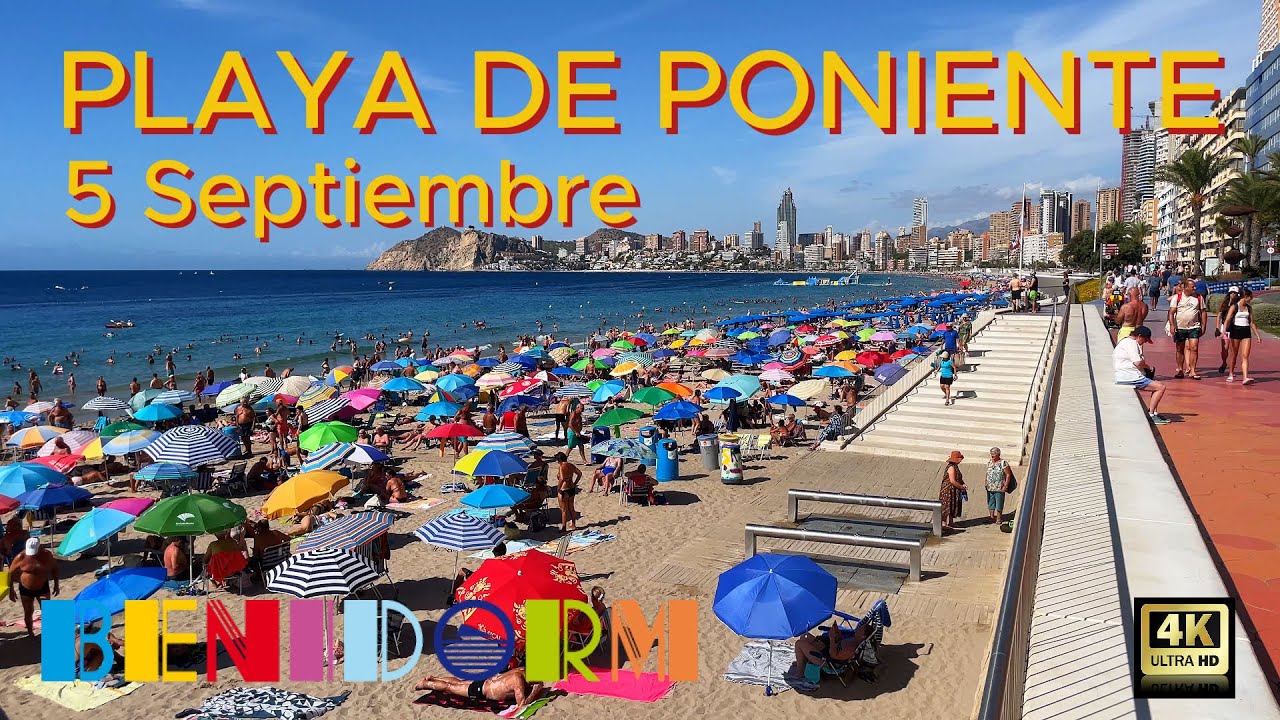 Benidorm - Playa de Poniente - 5 Septiembre 2025 - Costa Blanca - España.