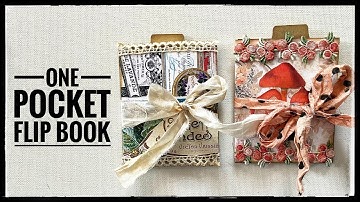 Junk Journal Ephemera - One Pocket Flip Book