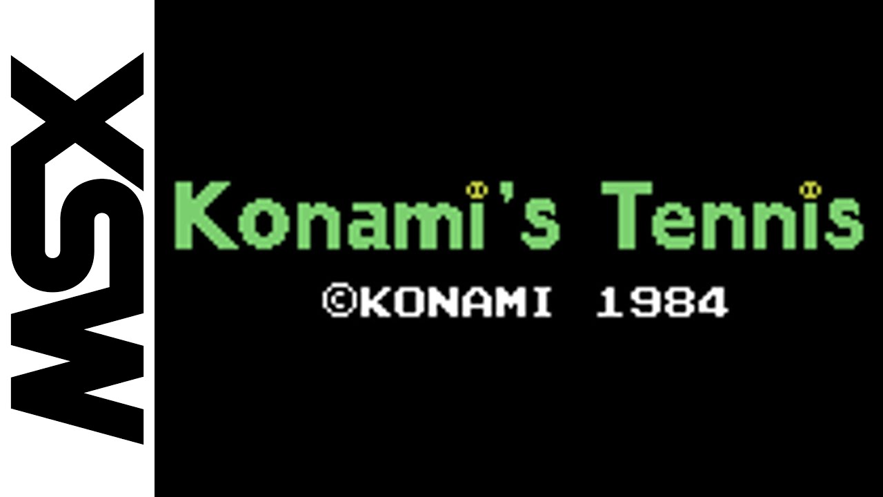 MSX] Konami's Tennis (1984) Longplay - YouTube