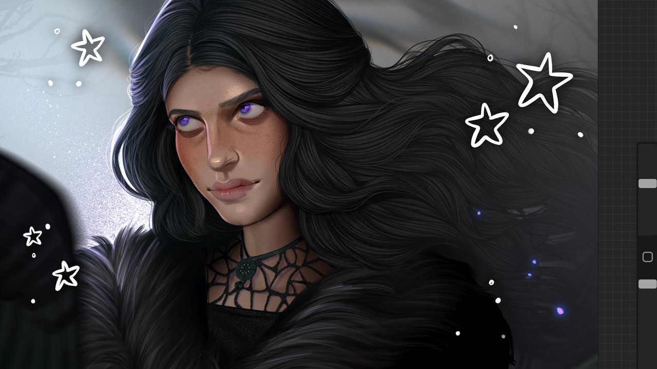 Speedpaint drawing – Yennefer of Vengerberg