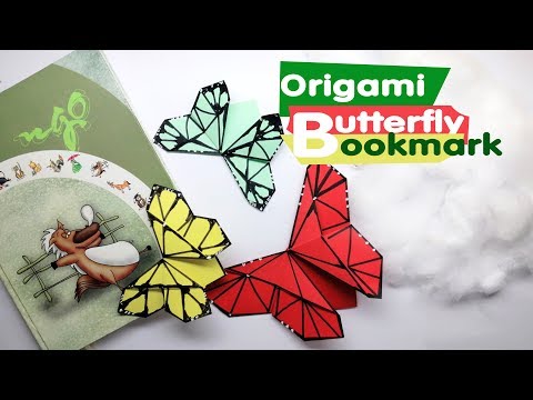 Video Origami Butterfly Bookmark - Cách gấp kẹp sách hình... - youtube