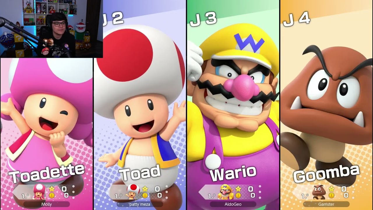 ALDO_GEO juega MARIO PARTY SUPERSTARTS con GAMSTER/ MOLLY/ PATY