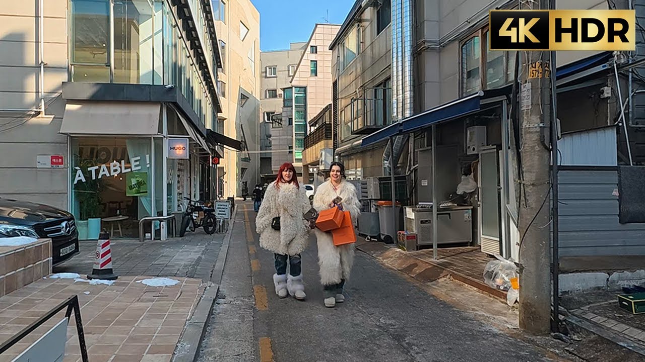 강남 압구정 패션거리 산책 | Weekend Walk in Apgujeong Fashion Street, Gangnam | Seoul Street & Luxury District