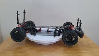 SNRC 1:10 4WD Chassis - S160001 - Aluminium -Twin Belt Drive- Oil Filled Coil-Over Shocks - Geared -