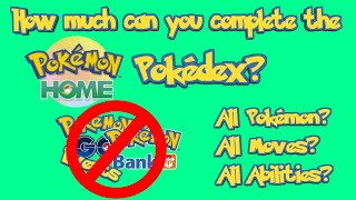 How much can you complete the Pokémon Home Pokédex using only the Switch games?