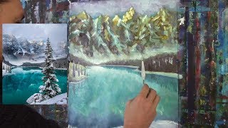 🎨 Как нарисовать маслом на холсте картину "Бирюзовое зимнее озеро в горах". Урок живописи маслом! 🎨 Как нарисовать маслом на холсте картину "Бирюзовое зимнее озеро в горах". Урок живописи маслом!