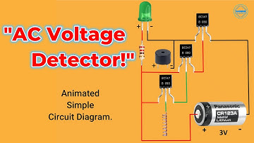 Non-Contact AC Voltage Detector Circuit    || BC547 Transistor Project