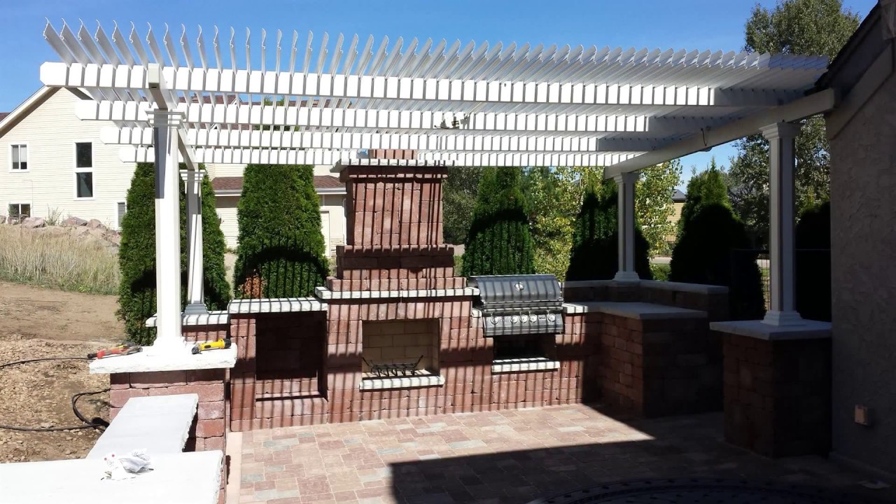 Raised Paver Patio time lapse - YouTube