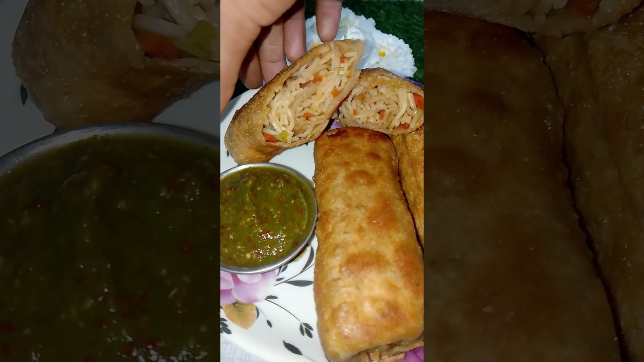 gehun ke aate se banaen bahut hi jyada crispy spring roll | 