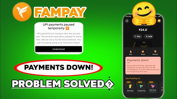 Fampay UPI Payments Paused Temporarily  | Fampay UPI Service Down Problem Fix 2023