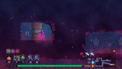 Dead Cells:  Acquiring the second Moonflower Key in The Graveyard (3BC difficulty)