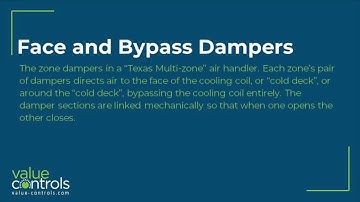 Face and Bypass Dampers - Value Controls Glossary of HVAC terms